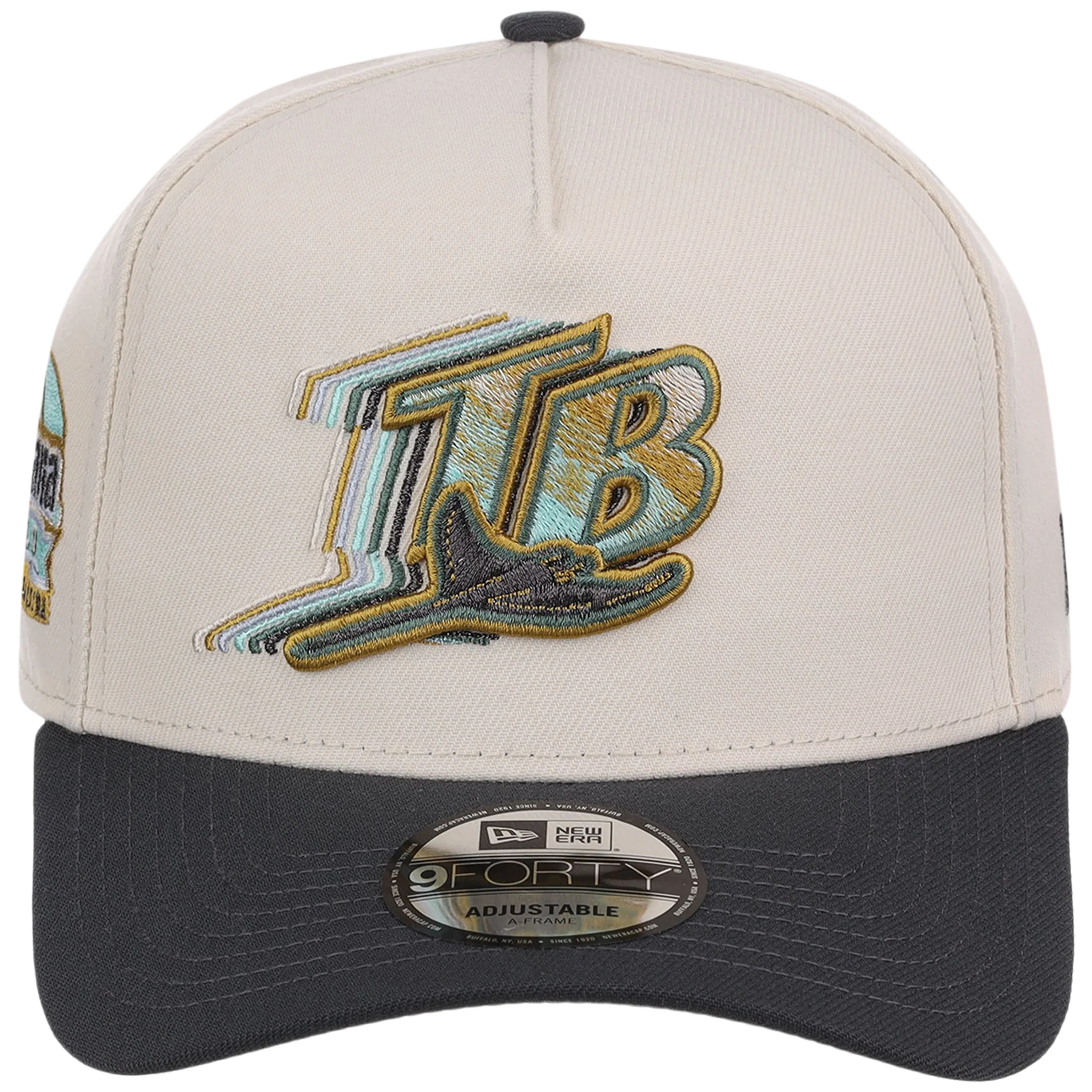 Tampa Bay Rays MLB Cream Clouds New Era 9FORTY - Image 5
