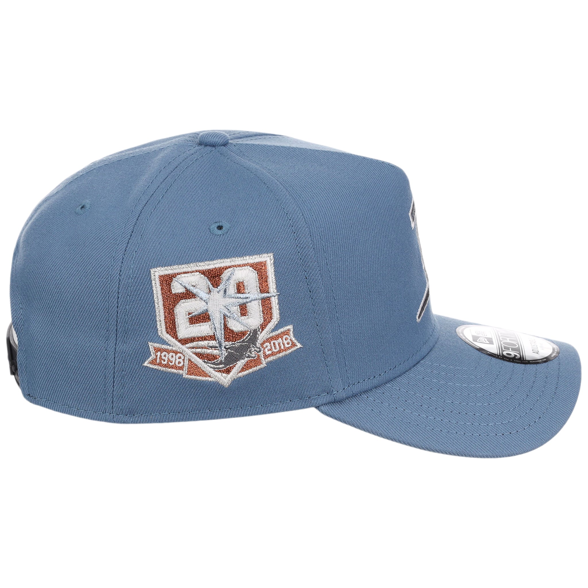 Tampa Bay Rays MLB Faded Blue New Era 9FORTY - Image 3