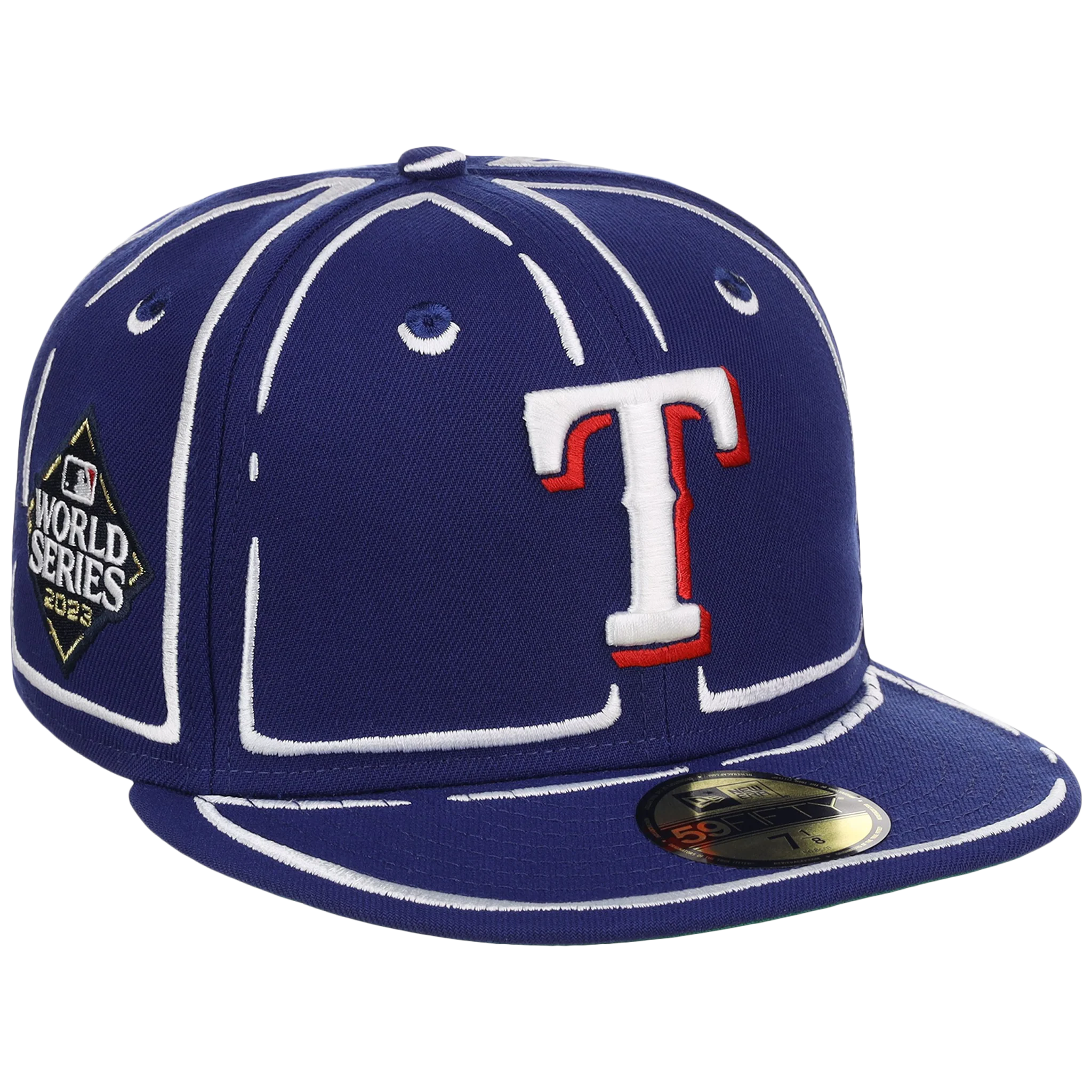 Texas Rangers Joshua Vides x MLB 'Outline' New Era 59FIFTY Collection