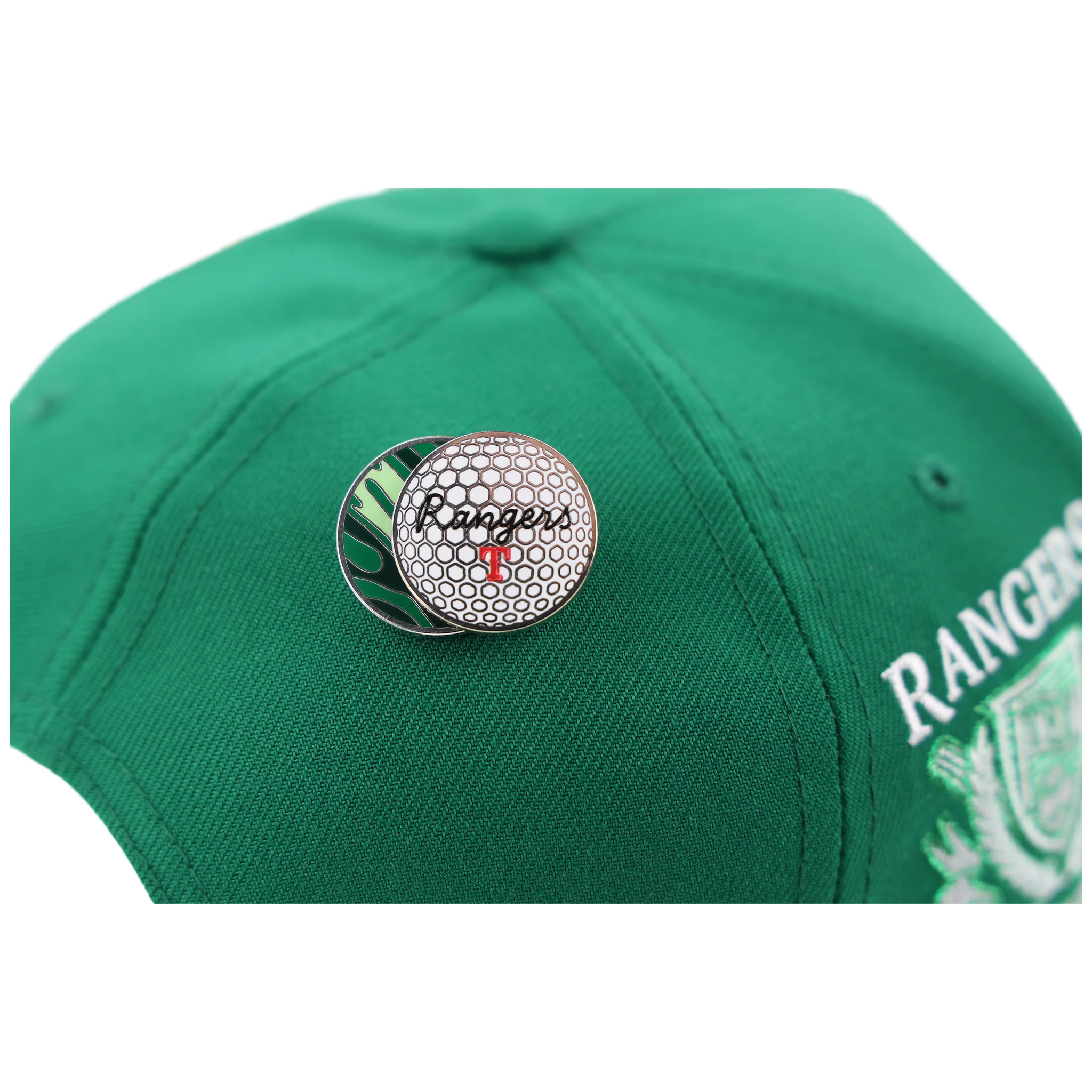 Texas Rangers MLB Augusta Bloom New Era 9FORTY w/ Golf Pin - Image 2