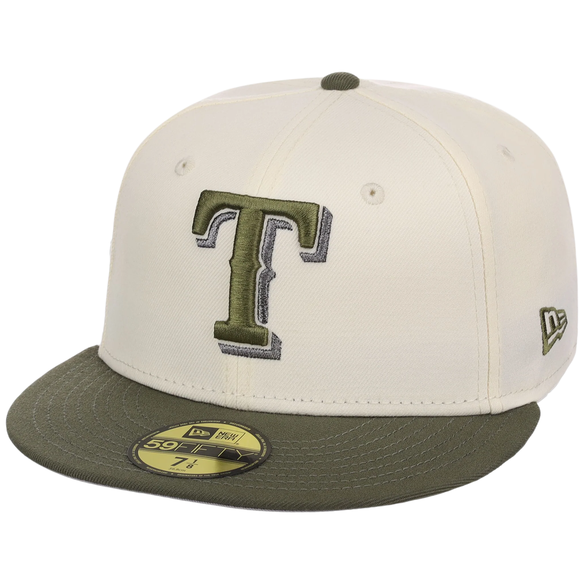 Texas Rangers MLB Chrome Olive New Era 59FIFTY - Image 4