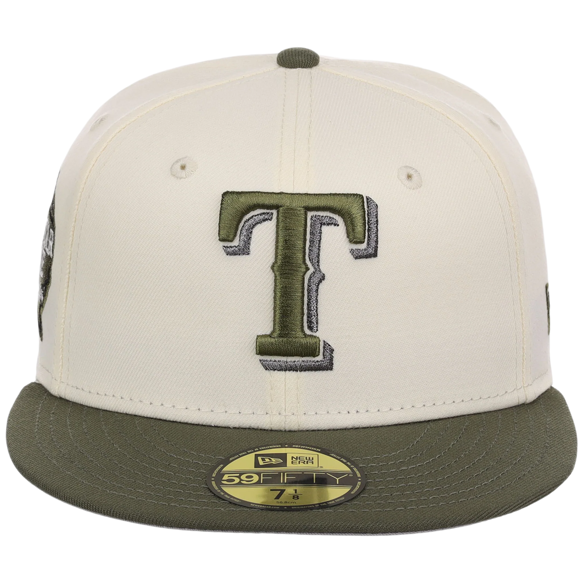 Texas Rangers MLB Chrome Olive New Era 59FIFTY - Image 5