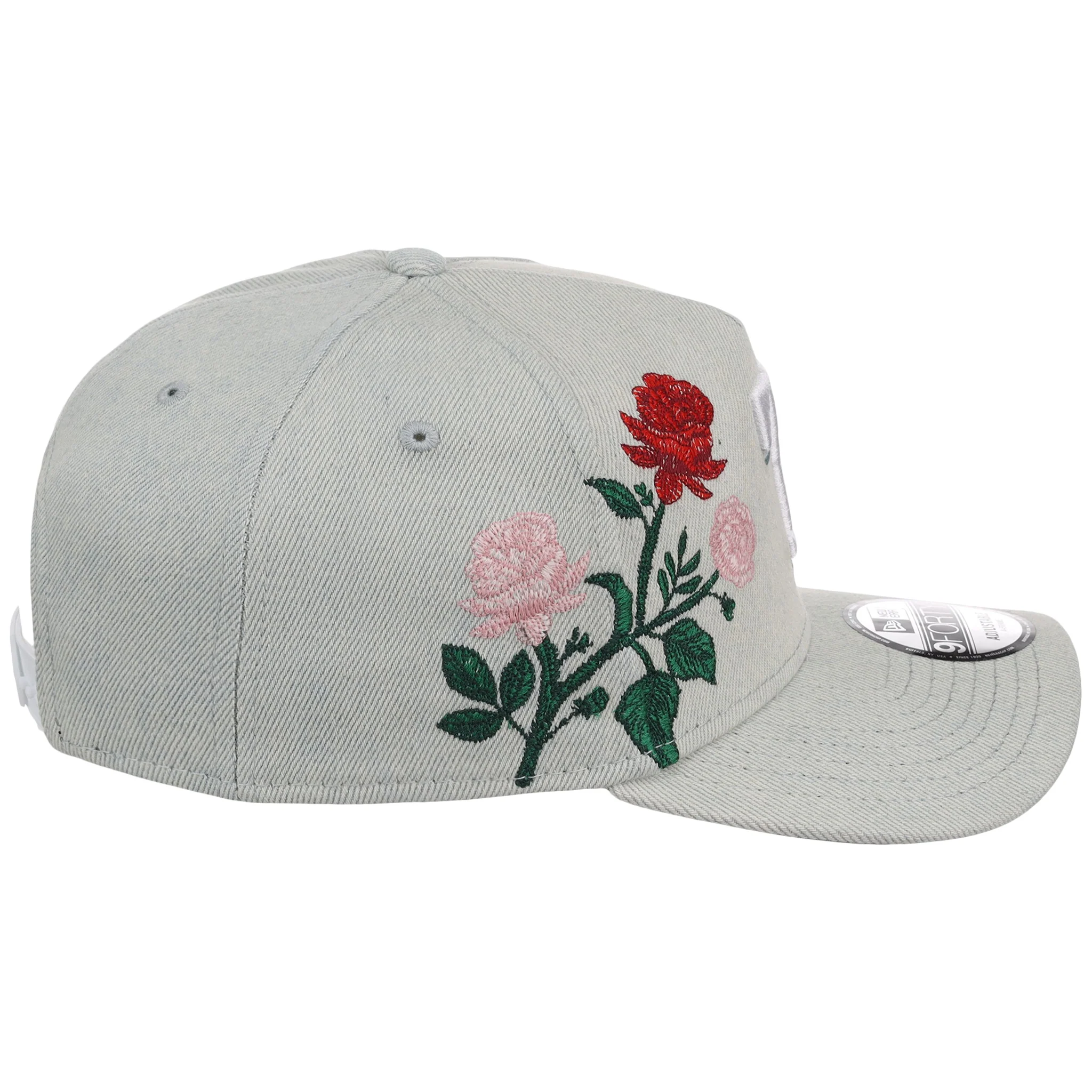 Texas Rangers MLB Denim Flower New Era 9FORTY - Image 3