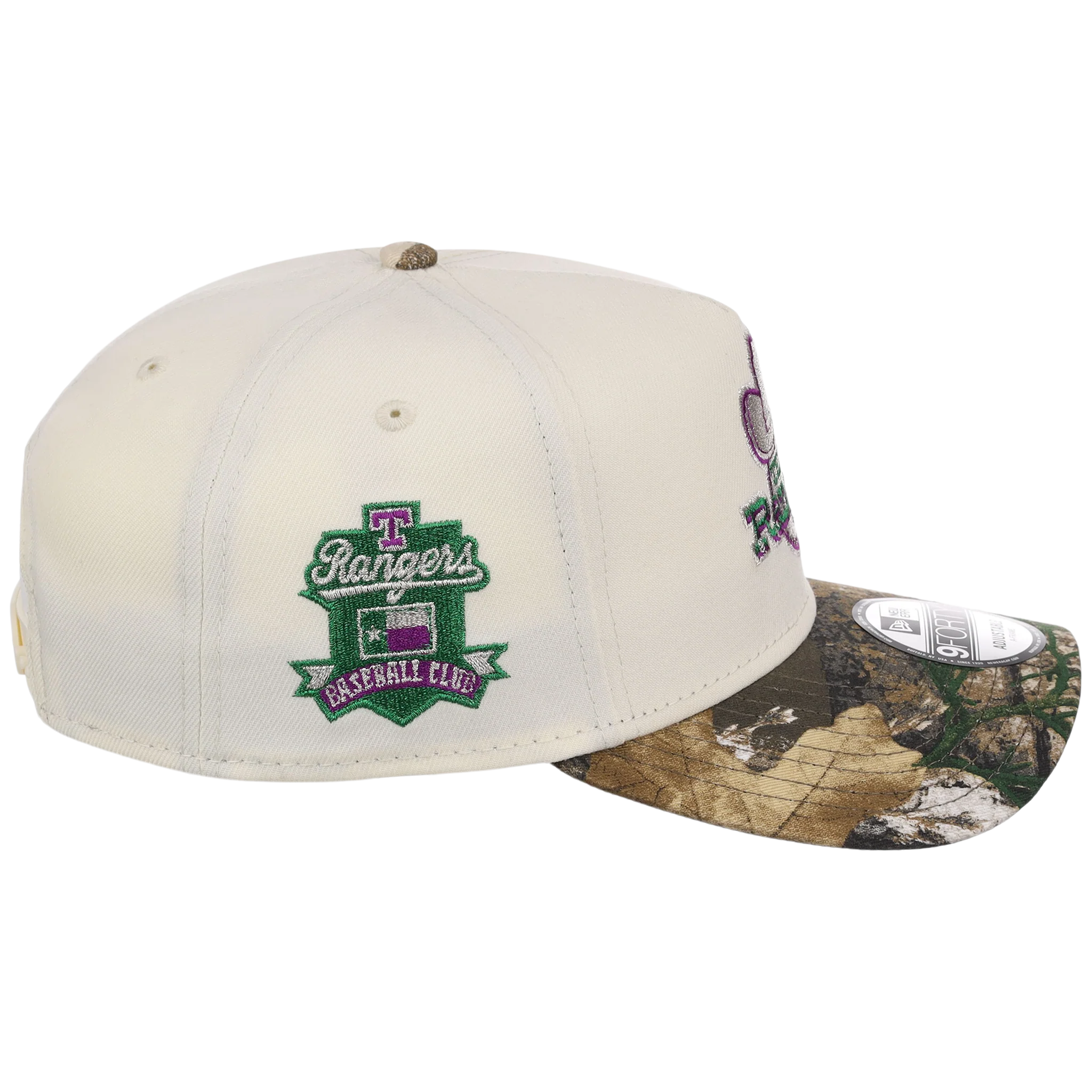 Texas Rangers MLB Purple Trees New Era 9FORTY - Image 3