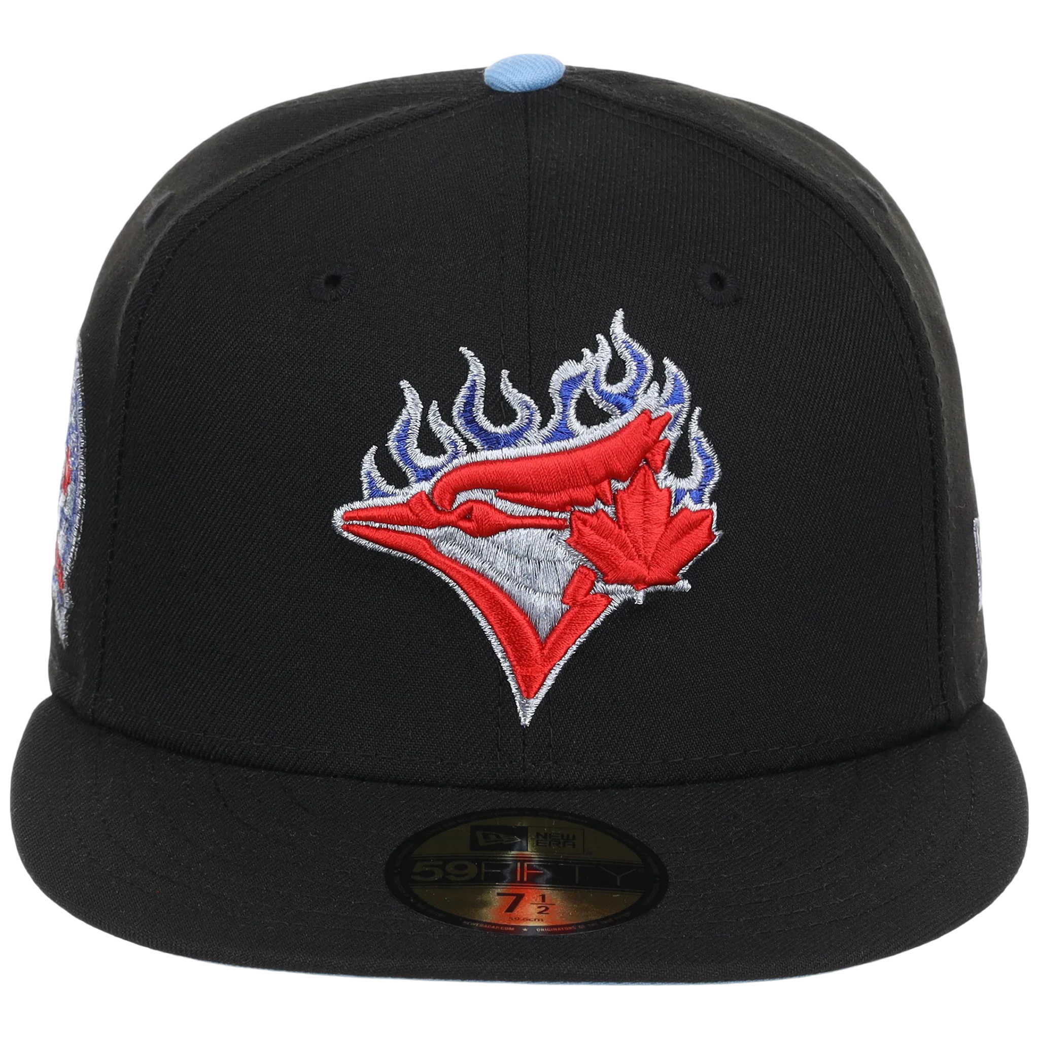 Toronto Blue Jays Toronto Crown the City - Blue Flame New Era 9FORTY (Black/Black) - Image 5
