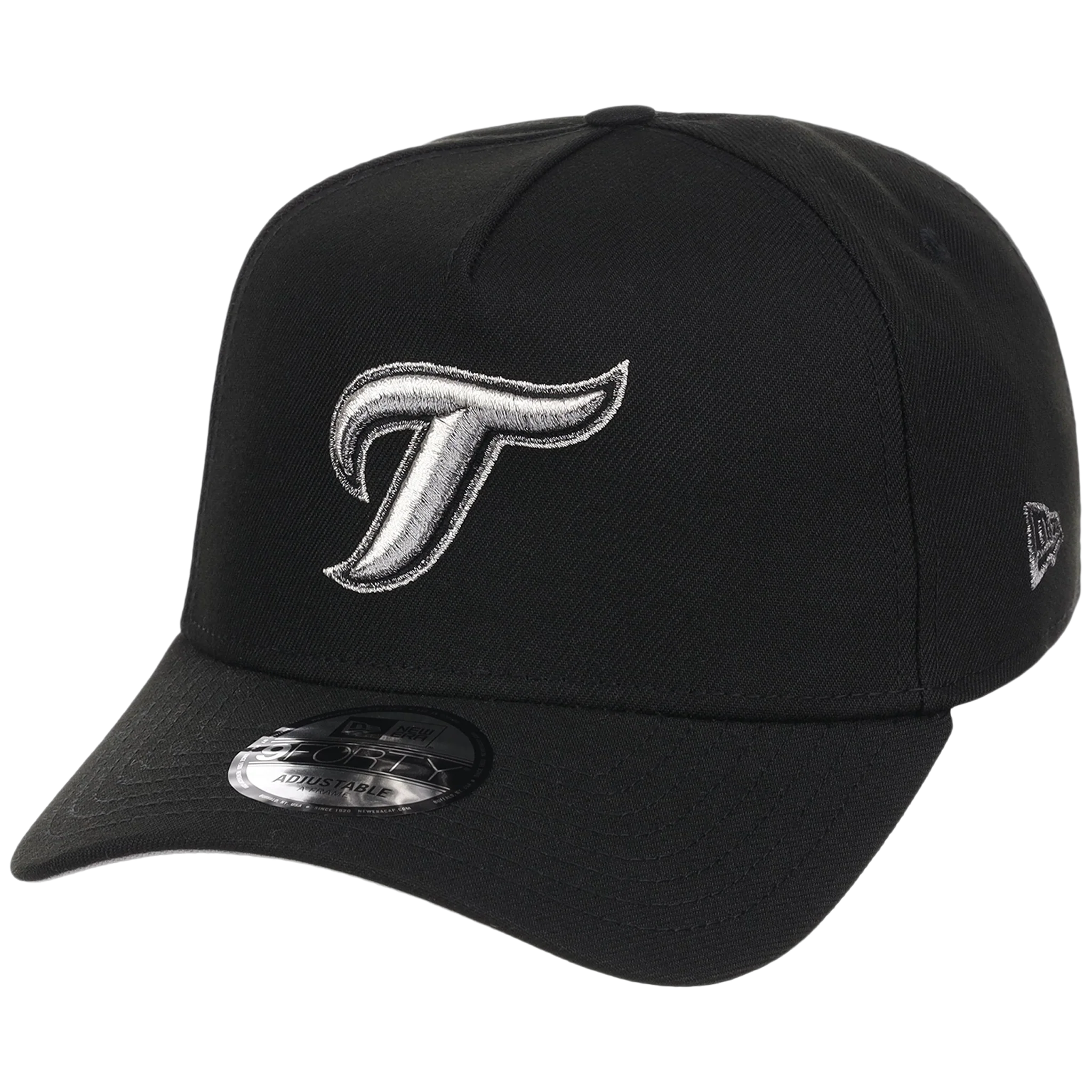 Toronto Blue Jays Toronto Crown the City - Liquid Titanium New Era 9FORTY (Black/Black) - Image 4